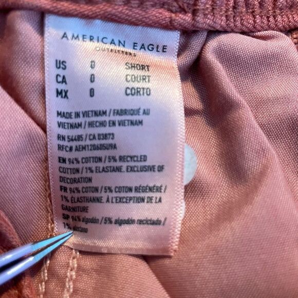 American Eagle AE Stretch Cargo Straight Pant Rust Brown 0 Short - Picture 11 of 12